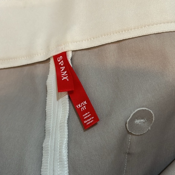 SPANX SLIM STRAIGHT PANT WOMEN SIZE 1XL PETITE WHITE NEW - Picture 10 of 11